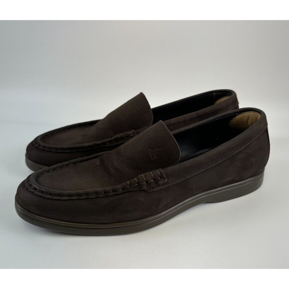 Charles Tyrwhitt Leather Loafer Driving Moc Toe Dark Brown Slip On Mens Size 11 main image 12